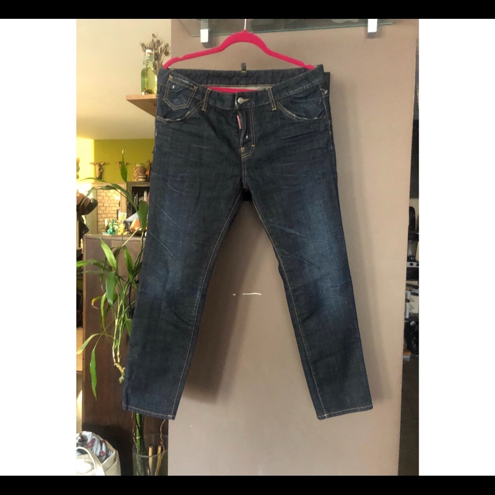 DSQUARED 2 dark blue denim jeans